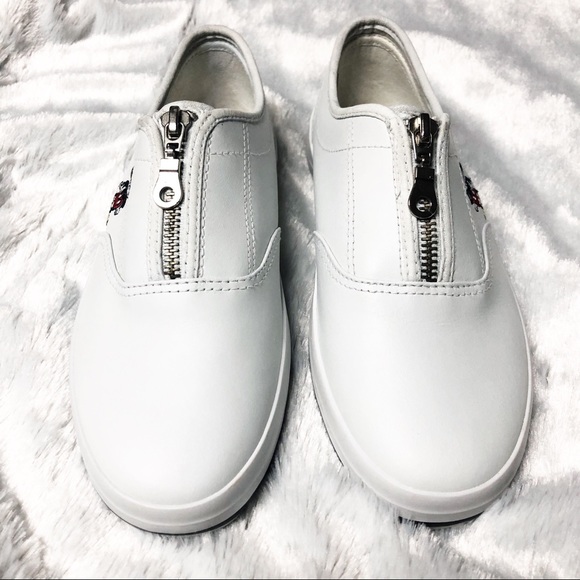 Disney Mickey Mouse White Zip Up Sneaker Size 7 - Picture 4 of 8